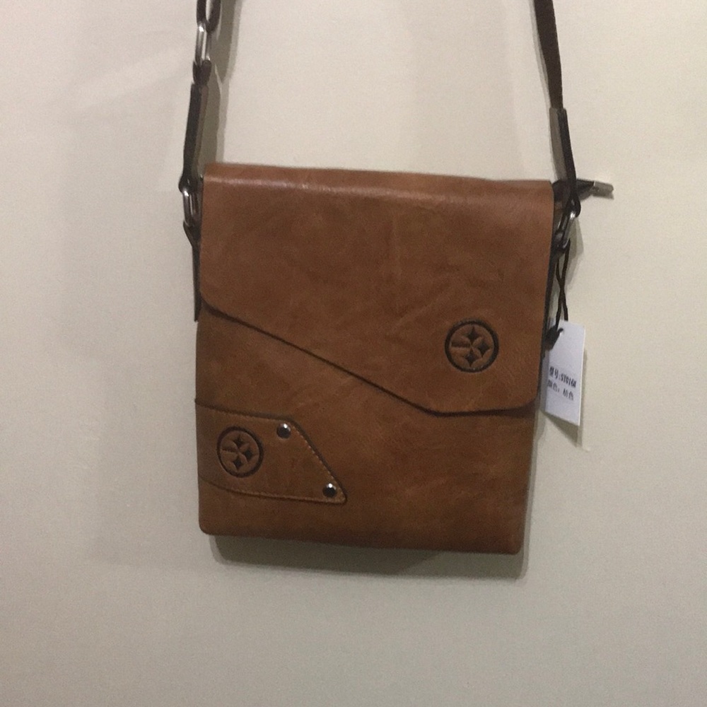 Brown Steelers purse